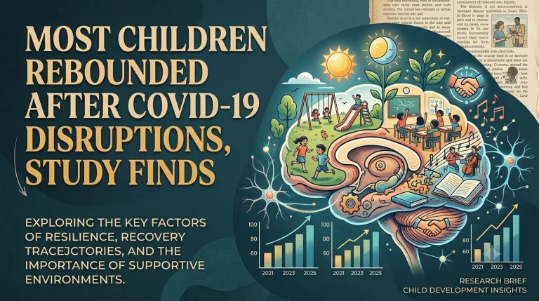 Most Children Rebounded After COVID-19 Disruptions, Study Finds