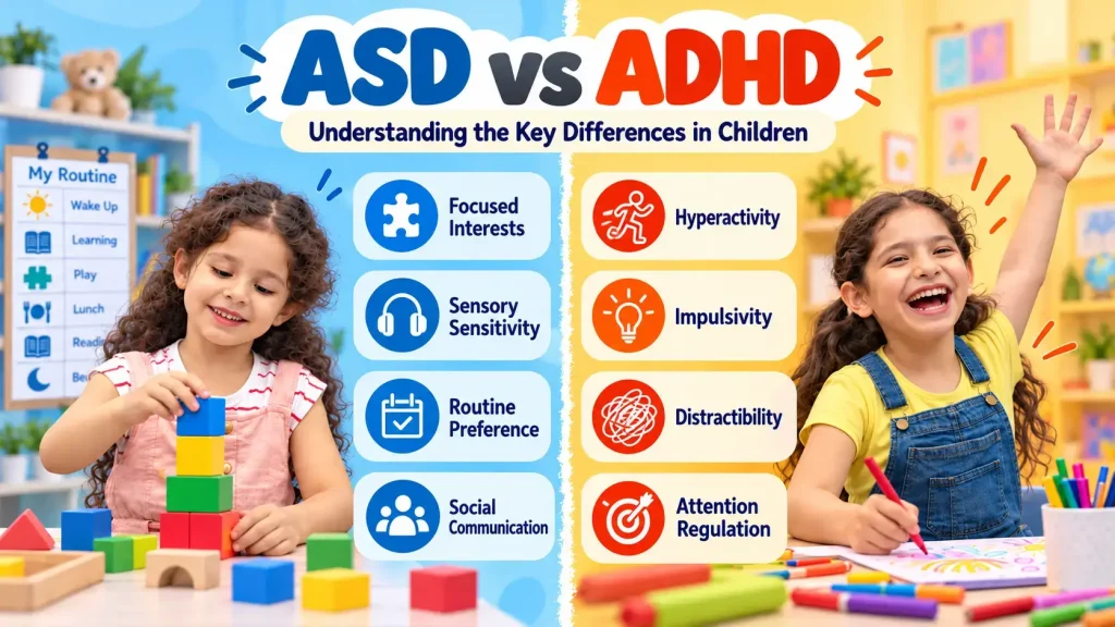ASD vs ADHD Key Differences in Children